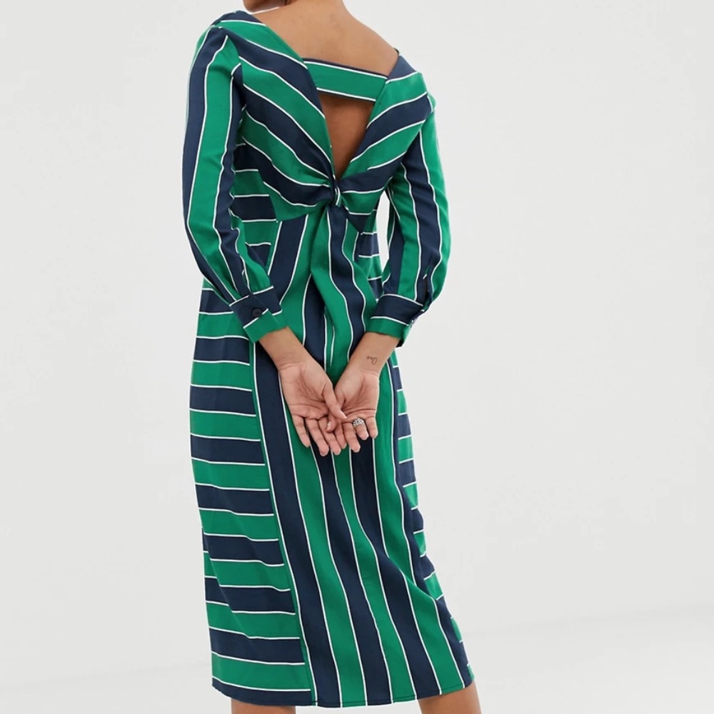 NWOT❤️ASOS stripe midi dress Size 4